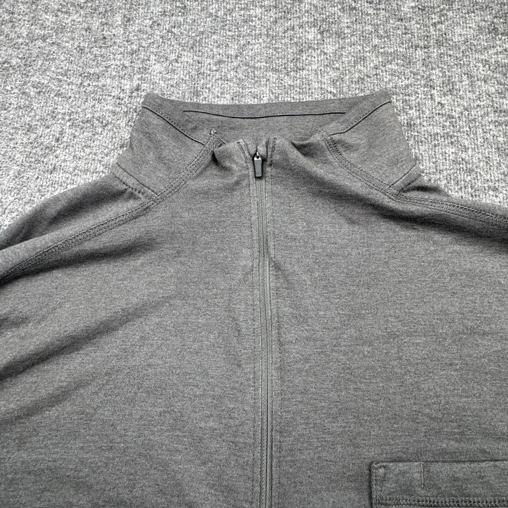 Carhartt Force Quarter Zip Pocket Long‎ Sleeve Gray Men's M Relaxed Fit TK4255-M